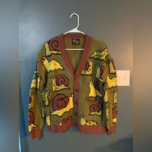 Steady Hands Sluggish Snail Cardigan Sweater
